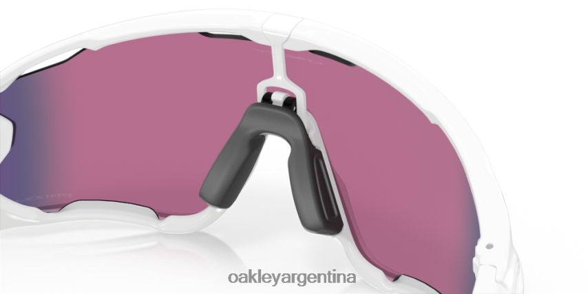 Oakley quebrador de fauces NBFV42406 gafas Lentes Prizm Road, montura blanca pulida.