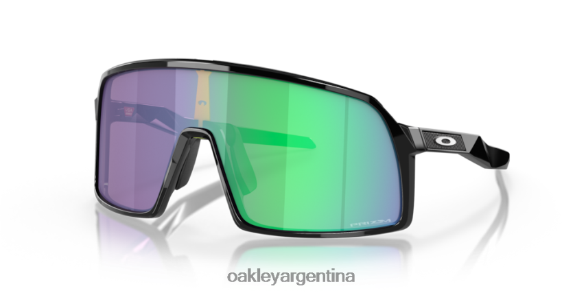 Oakley sutro s NBFV42277 gafas lentes prizm jade, montura negra pulida