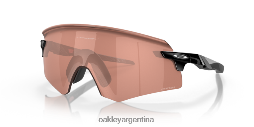 Oakley codificador (ajuste de puente bajo) NBFV421061 gafas Lentes Prizm Dark Golf, montura negra pulida.