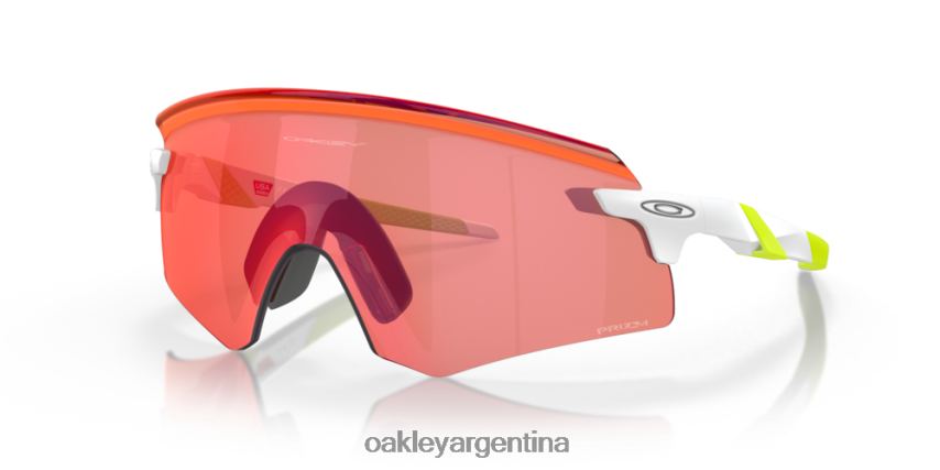 Oakley codificador (ajuste de puente bajo) NBFV421065 gafas Lentes Prizm Field, montura blanca mate.