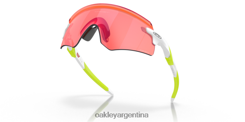 Oakley codificador (ajuste de puente bajo) NBFV421065 gafas Lentes Prizm Field, montura blanca mate.