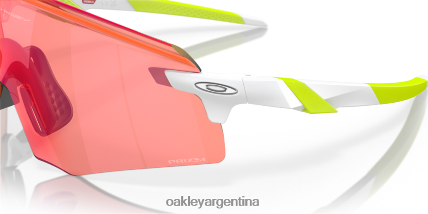 Oakley codificador (ajuste de puente bajo) NBFV421065 gafas Lentes Prizm Field, montura blanca mate.