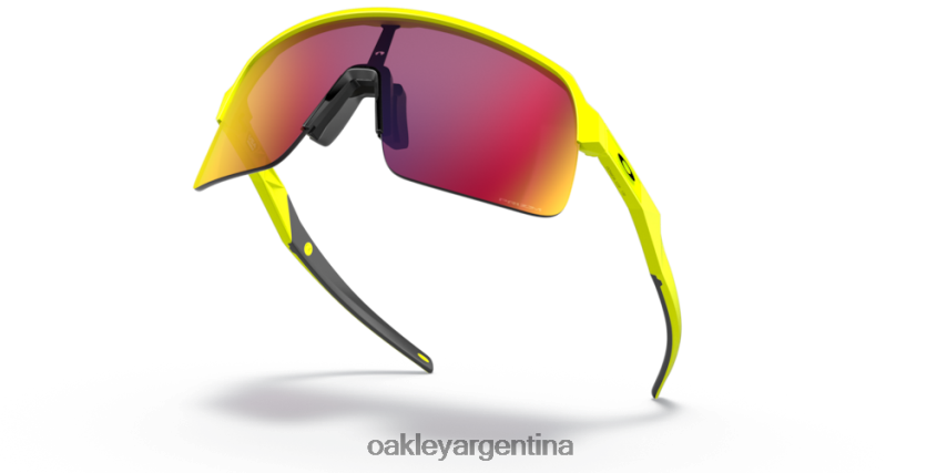 Oakley colección sutro lite (ajuste de puente bajo) amarillo neón NBFV42995 gafas Lentes prizm road, montura amarilla pelota de tenis