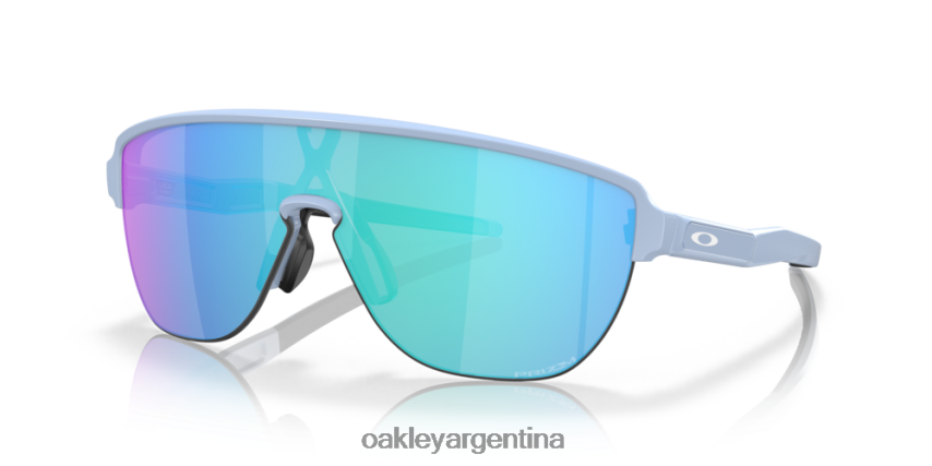 Oakley corredor (ajuste de puente bajo) NBFV42169 gafas Lentes Prizm de zafiro, marco mate lavado a la piedra.