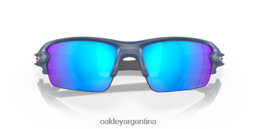 Oakley flak 2.0 (ajuste de puente bajo) NBFV42875 gafas lentes polarizadas prizm sapphire, montura poseidon mate