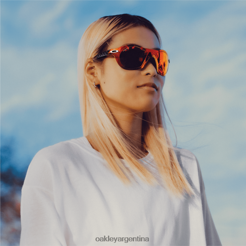 Oakley re:bajo cero NBFV4220 gafas Lentes Prizm Ruby, montura de fibra de carbono.