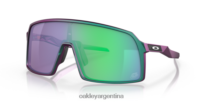Oakley serie de diseños sutro troy lee NBFV42928 gafas lentes prizm jade, diseños de troy lee marco de cambio verde púrpura mate