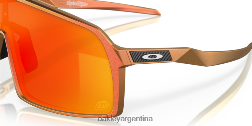 Oakley serie de diseños sutro troy lee NBFV42929 gafas lentes prizm ruby, diseños de troy lee montura de cambio en oro rojo