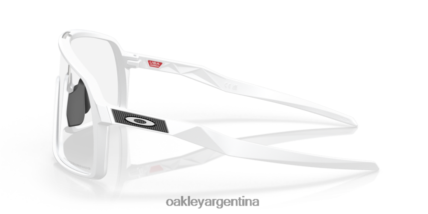 Oakley sutro (ajuste de puente bajo) NBFV42476 gafas Lentes fotocromáticas de iridio de transparente a negro, montura blanca mate
