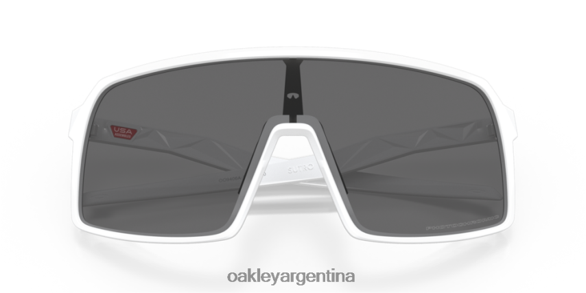 Oakley sutro (ajuste de puente bajo) NBFV42476 gafas Lentes fotocromáticas de iridio de transparente a negro, montura blanca mate