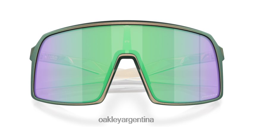 Oakley sutro (ajuste de puente bajo) descubre la colección NBFV42927 gafas Lentes prizm road jade, montura con cambio de color verde plateado mate