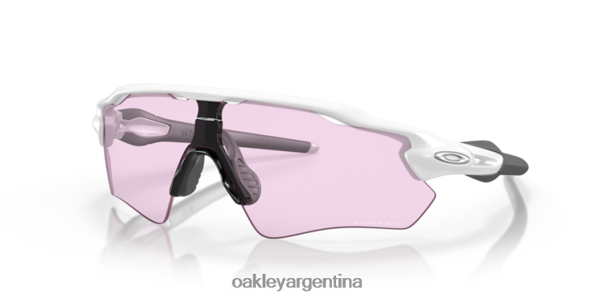 Oakley trayectoria del radar ev NBFV4242 gafas Lentes Prizm para poca luz, montura blanca mate.