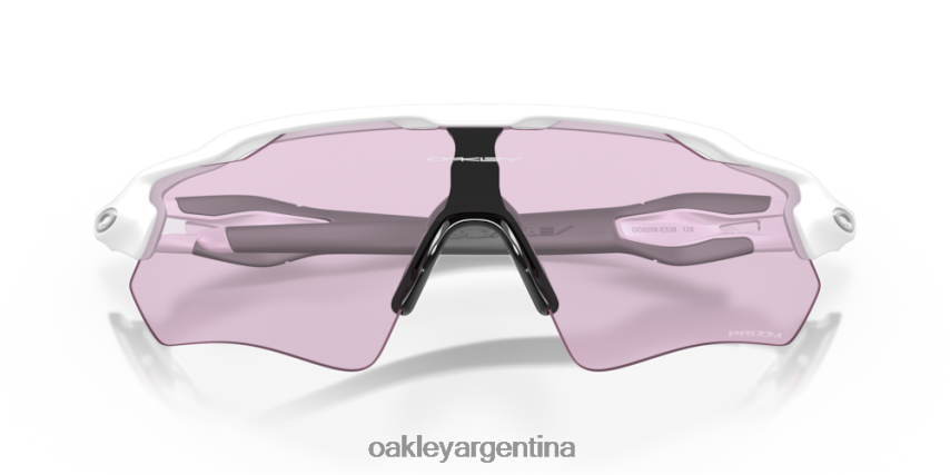 Oakley trayectoria del radar ev NBFV4242 gafas Lentes Prizm para poca luz, montura blanca mate.