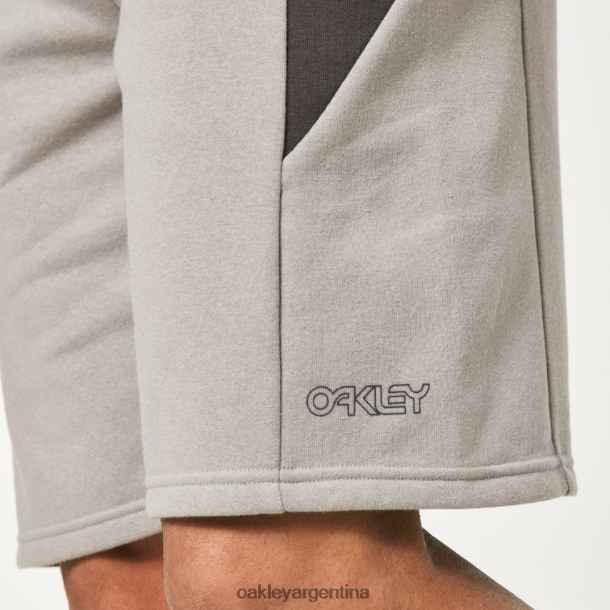 Oakley pantalones cortos de retroceso NBFV422746 ropa gris piedra