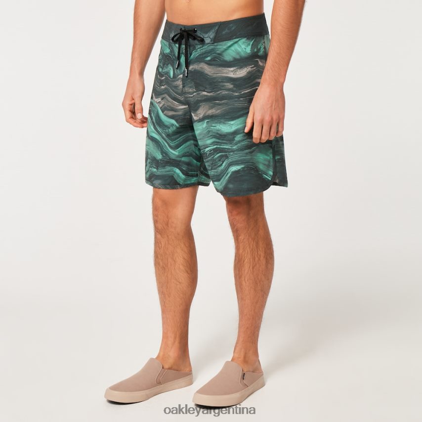Oakley bañador de 19" con remolino de mármol NBFV422907 ropa magma verde menta