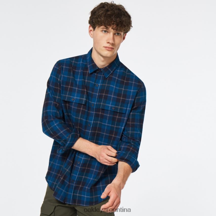 Oakley botón de cabina abajo ls NBFV422510 ropa cheque azul
