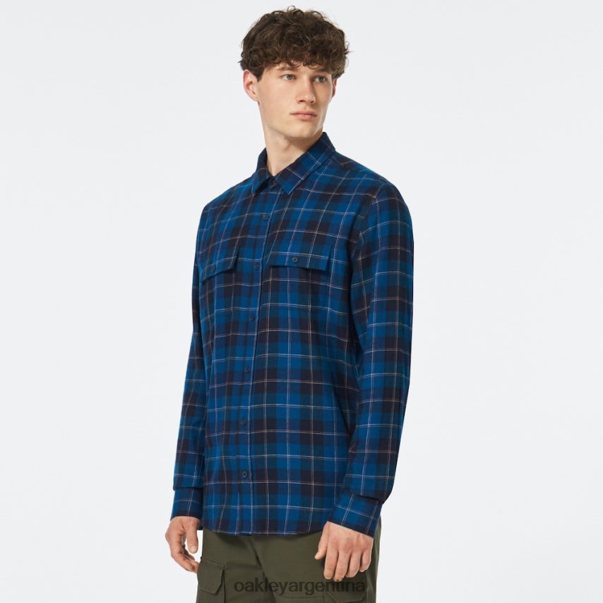 Oakley botón de cabina abajo ls NBFV422510 ropa cheque azul