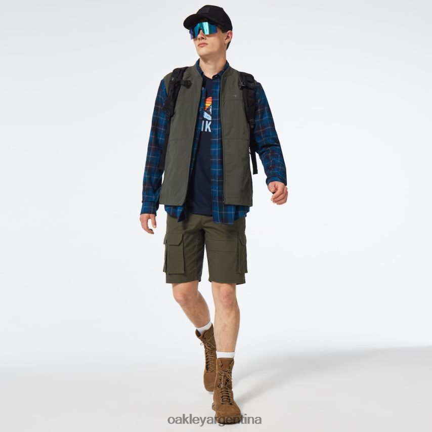 Oakley botón de cabina abajo ls NBFV422510 ropa cheque azul