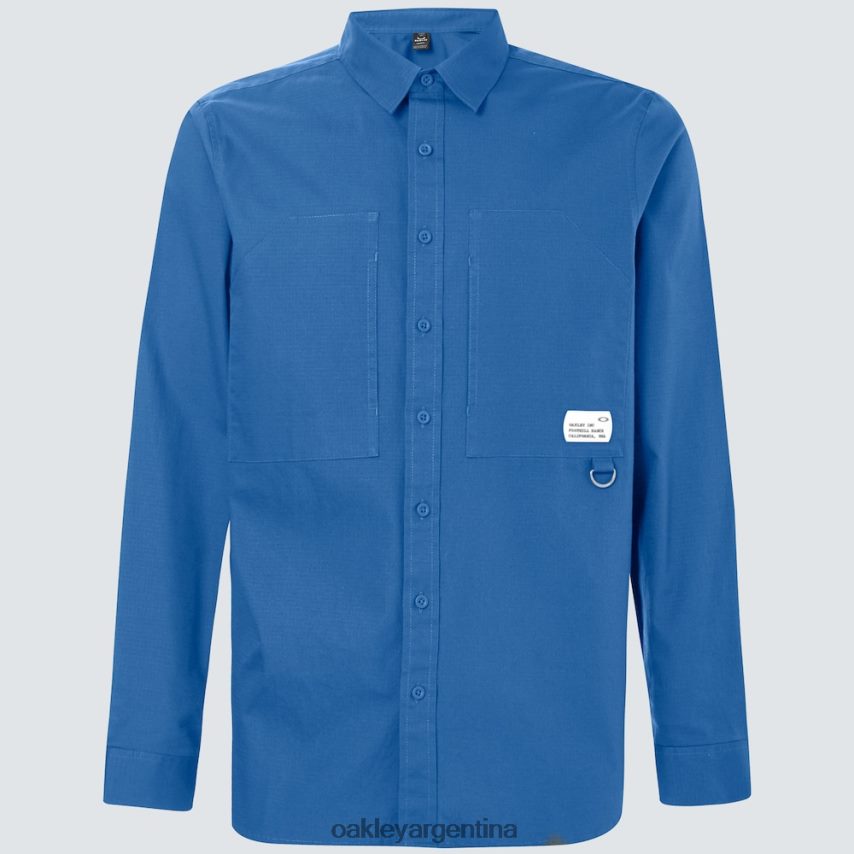 Oakley camisa con parche de ropa de trabajo NBFV422401 ropa azul interestelar