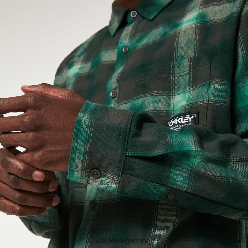 Oakley franela a cuadros cabina NBFV422296 ropa cheque verde