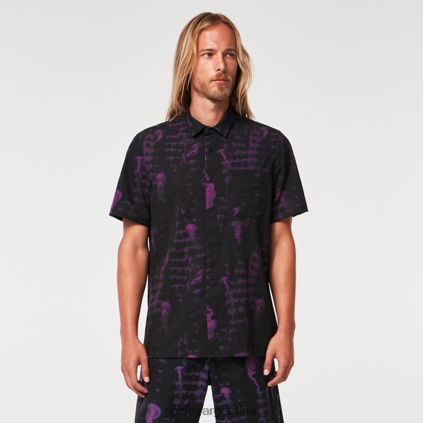 Oakley medusas rc ss botón abajo NBFV422592 ropa medusa negra