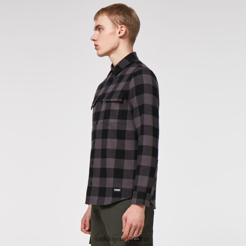 Oakley oso de franela acogedora NBFV422466 ropa cuadros negro/gris