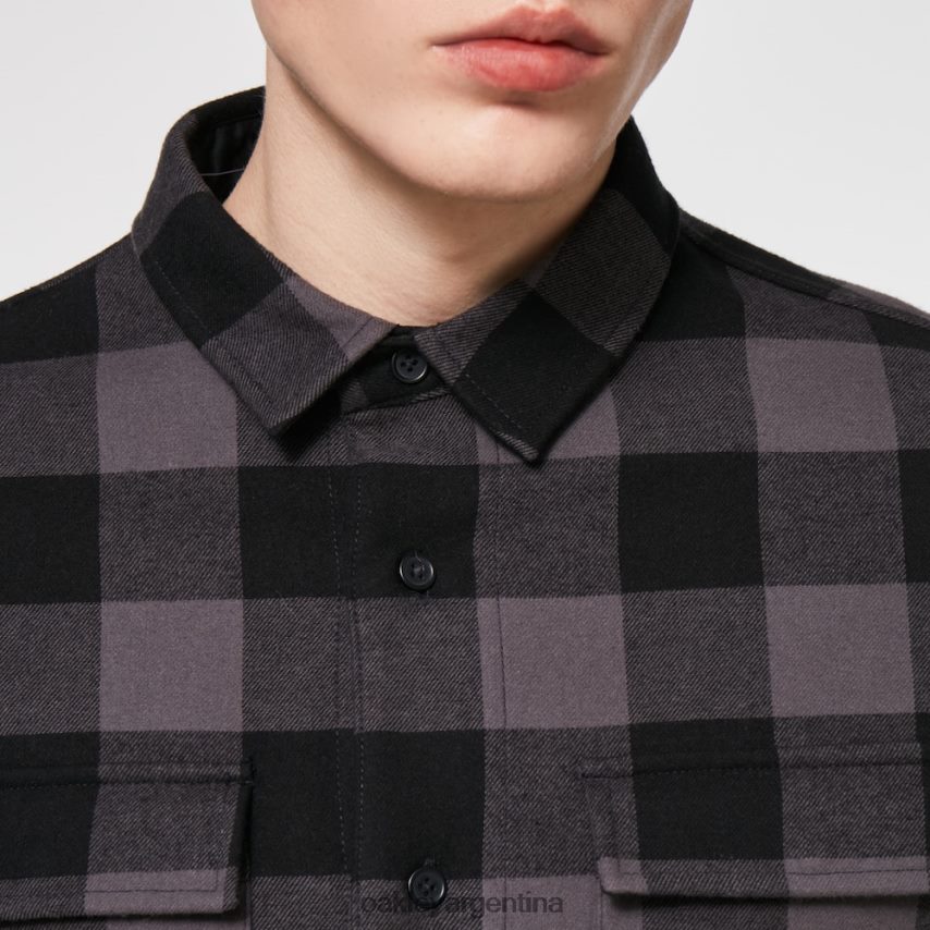 Oakley oso de franela acogedora NBFV422466 ropa cuadros negro/gris