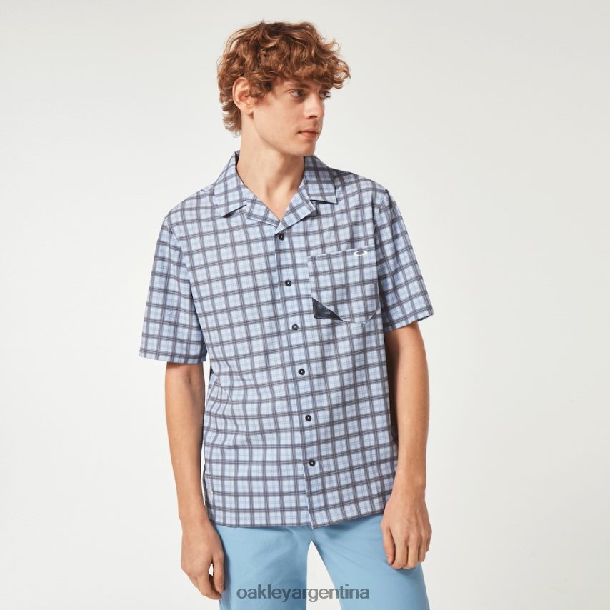Oakley reducción de camisa de sol NBFV422285 ropa comprobar lila