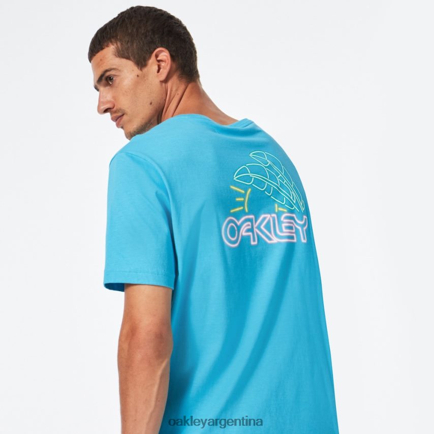 Oakley camiseta amanecer b1b NBFV422526 ropa azul brillante