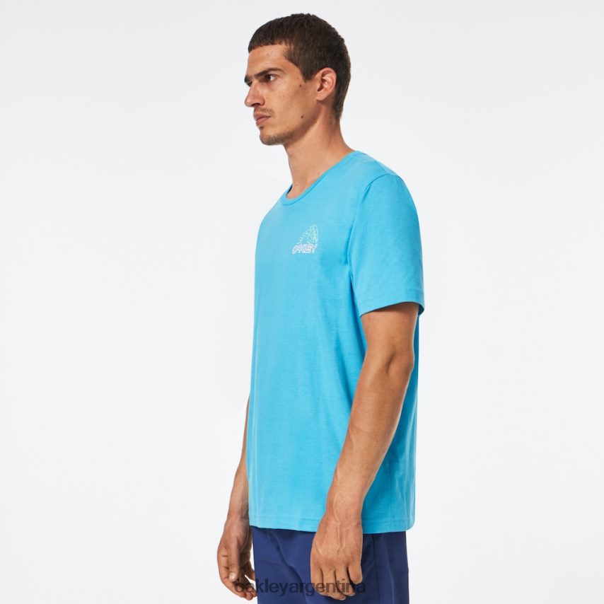 Oakley camiseta amanecer b1b NBFV422526 ropa azul brillante
