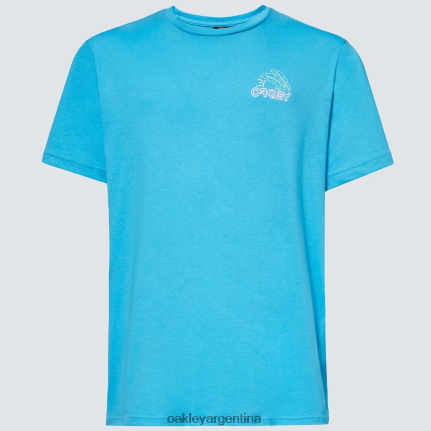 Oakley camiseta amanecer b1b NBFV422526 ropa azul brillante