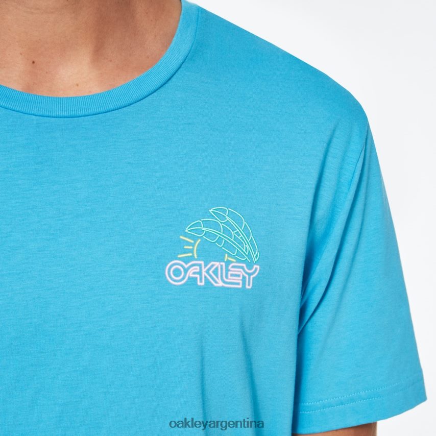 Oakley camiseta amanecer b1b NBFV422526 ropa azul brillante