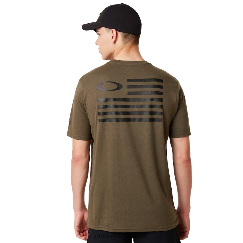 Oakley camiseta con bandera si NBFV422397 ropa pincel oscuro