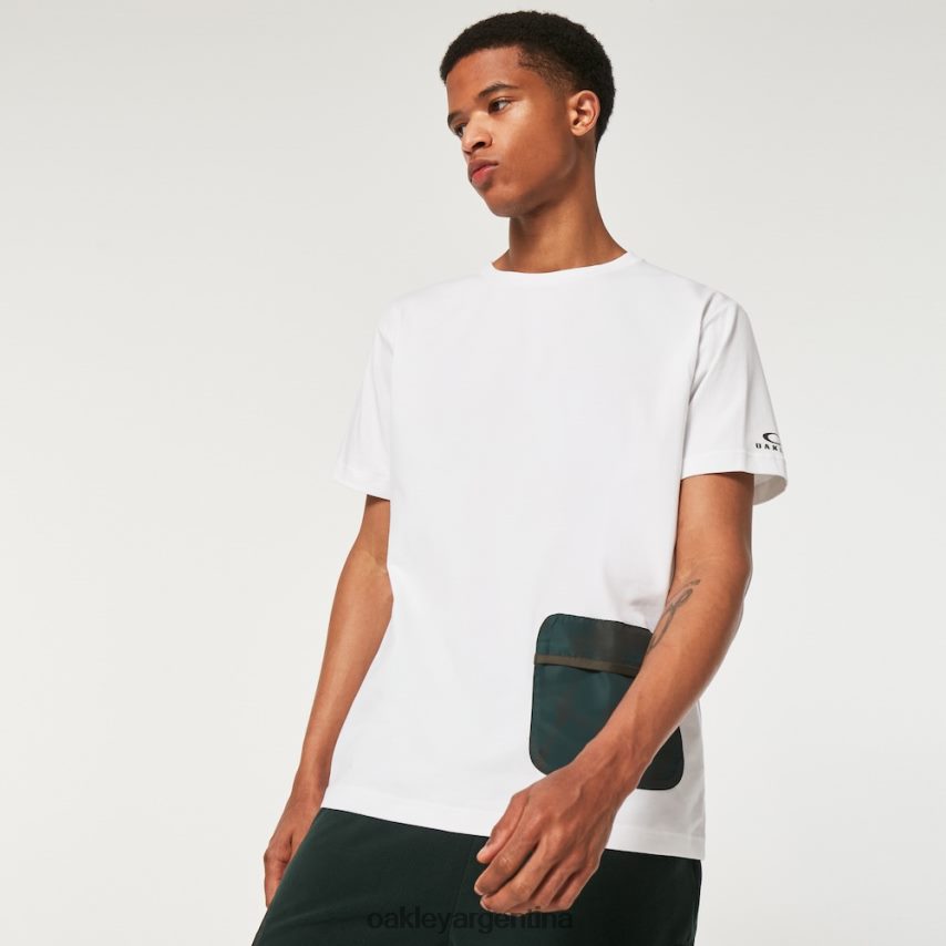 Oakley camiseta con bolsillo de pasión por los viajes NBFV422332 ropa blanco