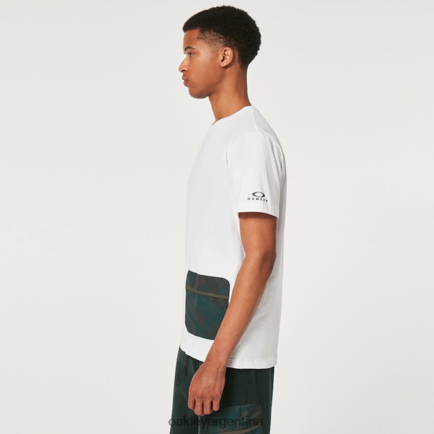 Oakley camiseta con bolsillo de pasión por los viajes NBFV422332 ropa blanco