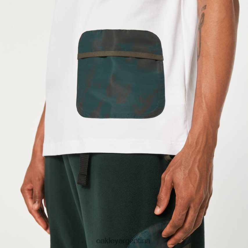 Oakley camiseta con bolsillo de pasión por los viajes NBFV422332 ropa blanco