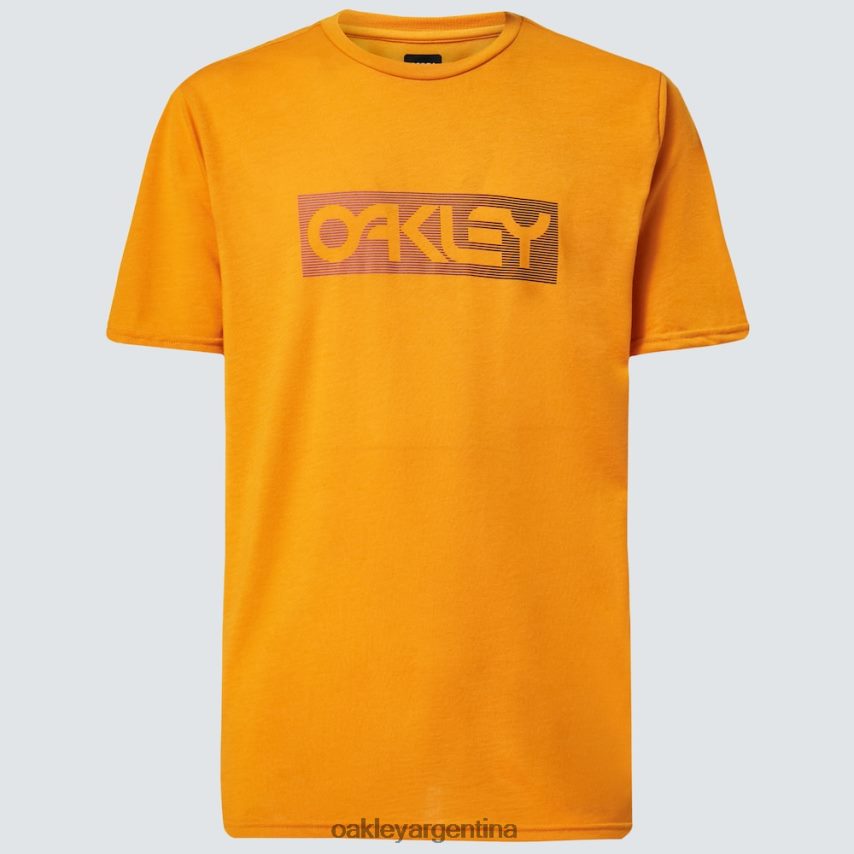 Oakley camiseta con líneas degradadas b1b rc NBFV422335 ropa ámbar amarillo