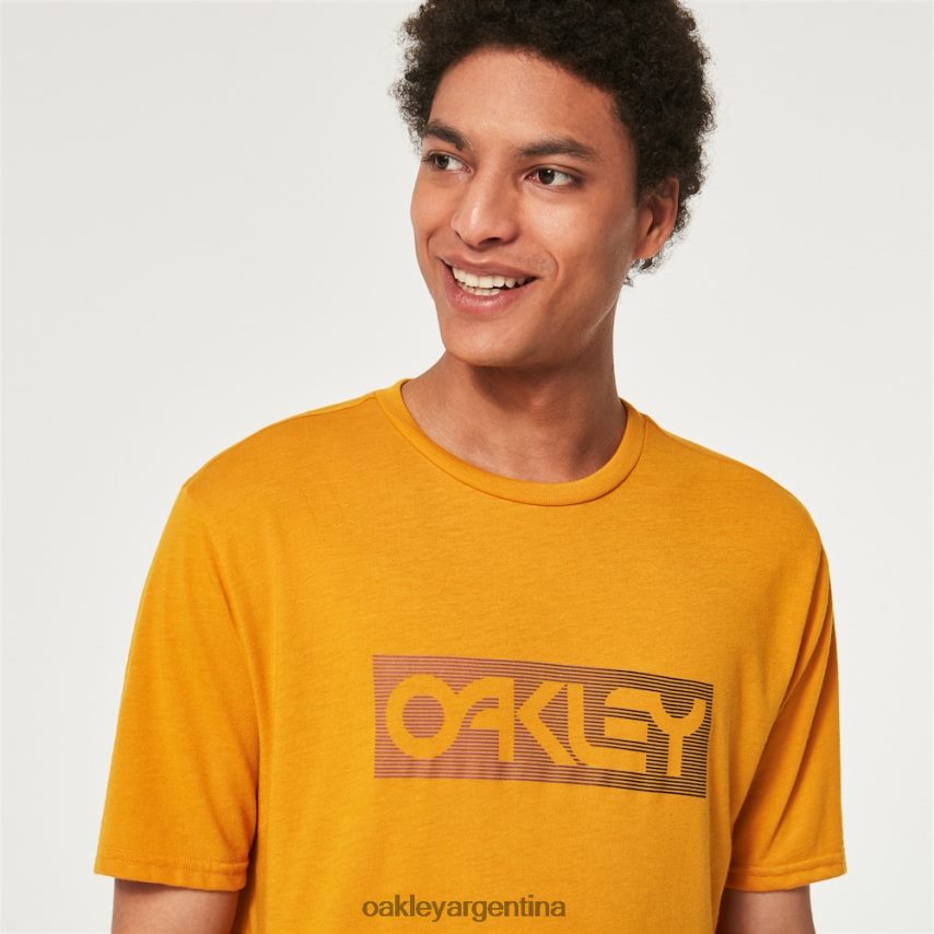 Oakley camiseta con líneas degradadas b1b rc NBFV422335 ropa ámbar amarillo