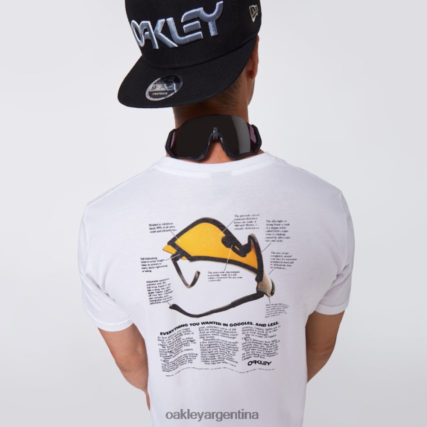 Oakley camiseta con visera tradicional NBFV422416 ropa blanco