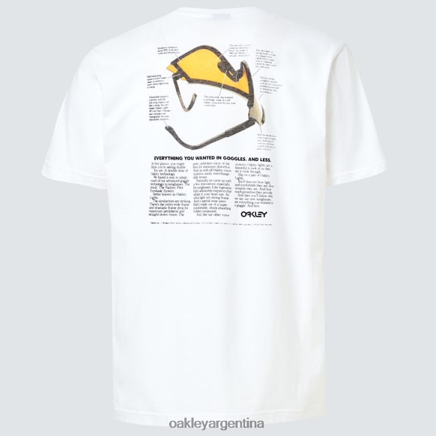 Oakley camiseta con visera tradicional NBFV422416 ropa blanco