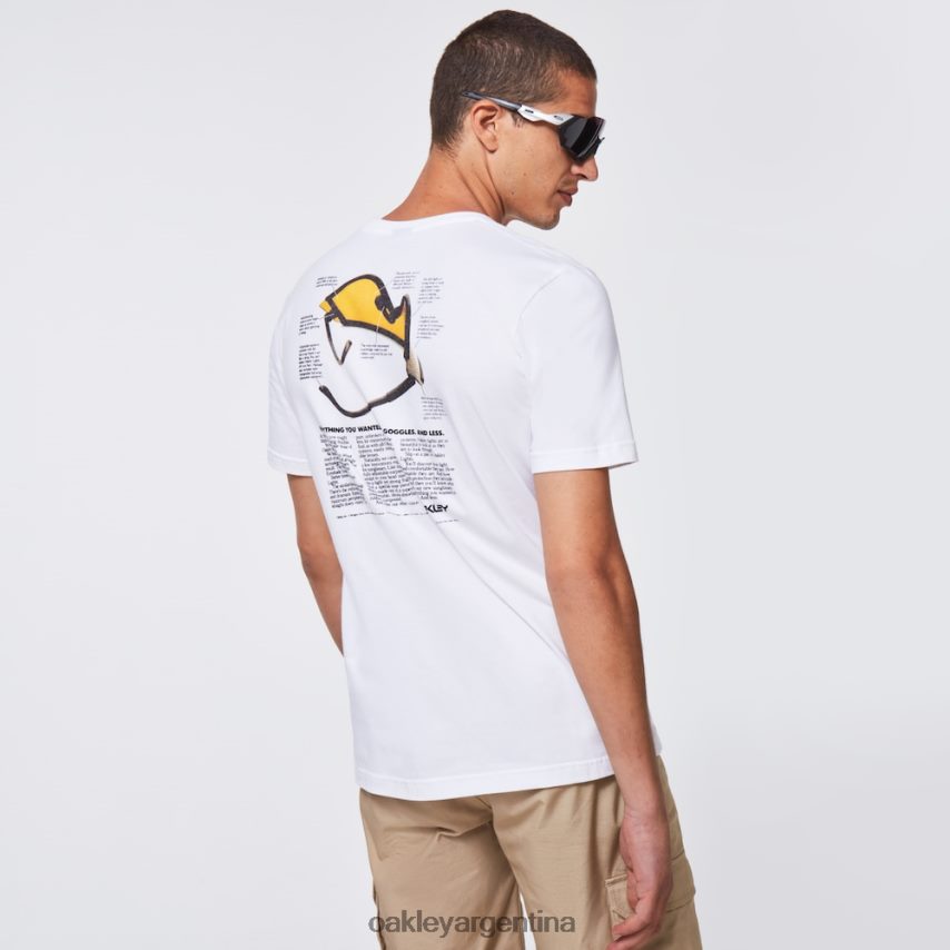 Oakley camiseta con visera tradicional NBFV422416 ropa blanco