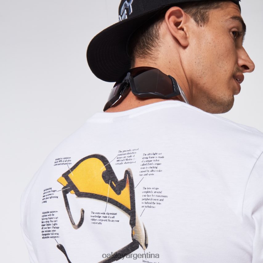 Oakley camiseta con visera tradicional NBFV422416 ropa blanco