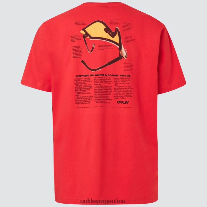 Oakley camiseta con visera tradicional NBFV422417 ropa rojo amapola