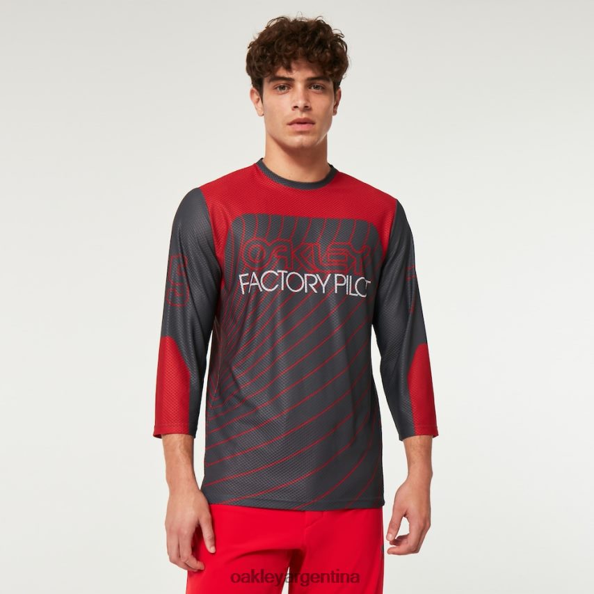 Oakley camiseta de buscador '75 ls NBFV422272 ropa gris uniforme