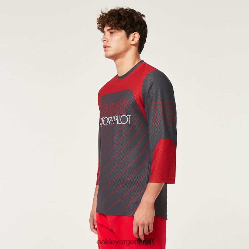 Oakley camiseta de buscador '75 ls NBFV422272 ropa gris uniforme