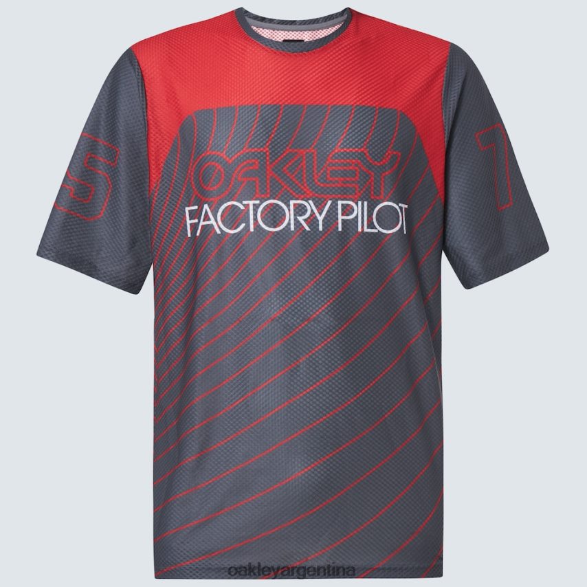 Oakley camiseta de buscador '75 ss NBFV422269 ropa gris uniforme