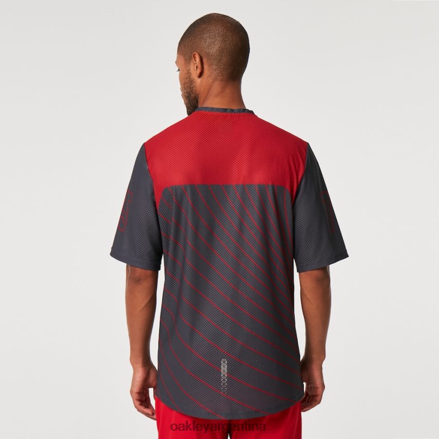 Oakley camiseta de buscador '75 ss NBFV422269 ropa gris uniforme