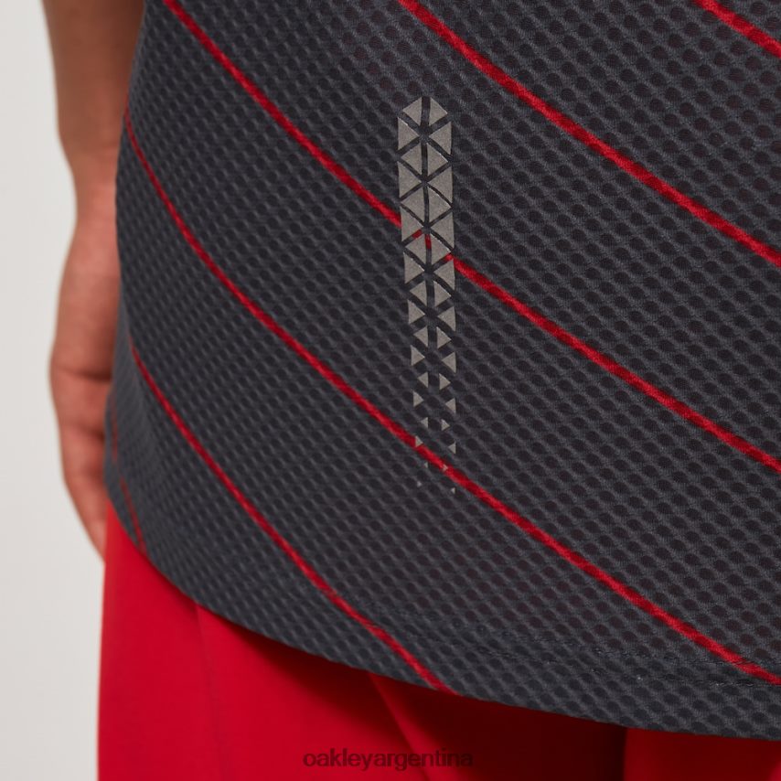 Oakley camiseta de buscador '75 ss NBFV422269 ropa gris uniforme