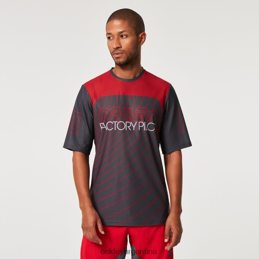 Oakley camiseta de buscador '75 ss NBFV422269 ropa gris uniforme