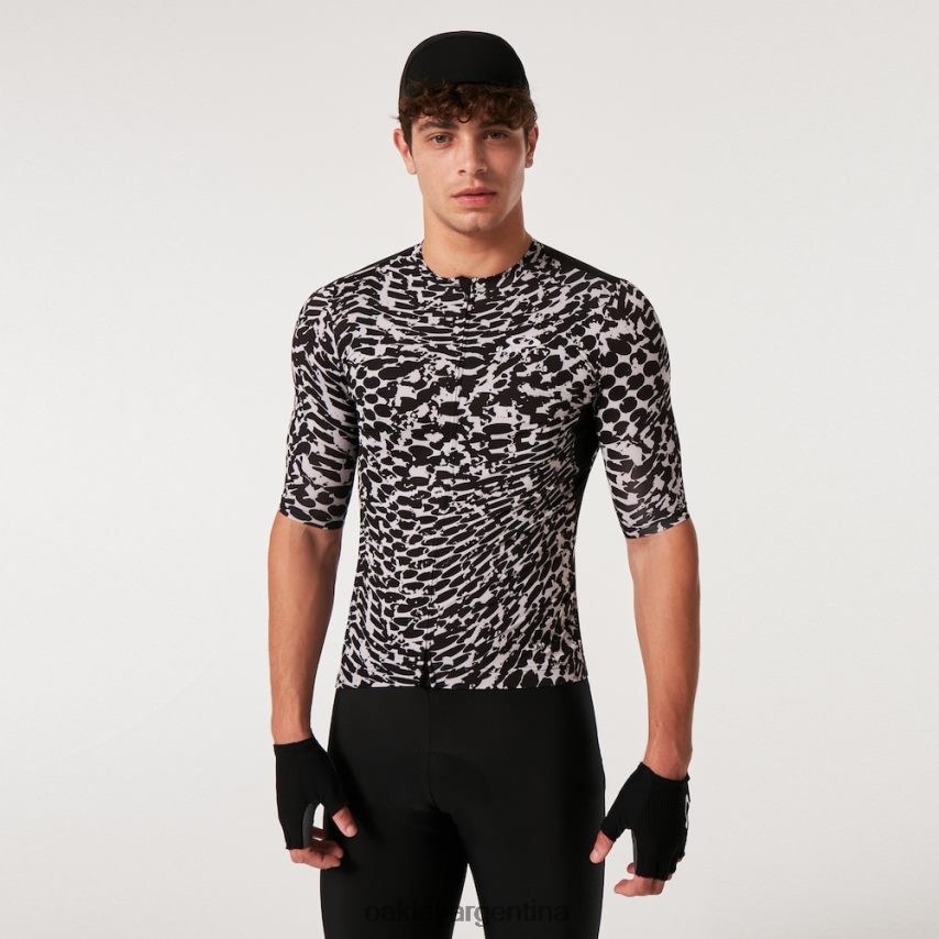Oakley camiseta de camuflaje Endurance Dazzle NBFV422261 ropa abstracto blanco y negro